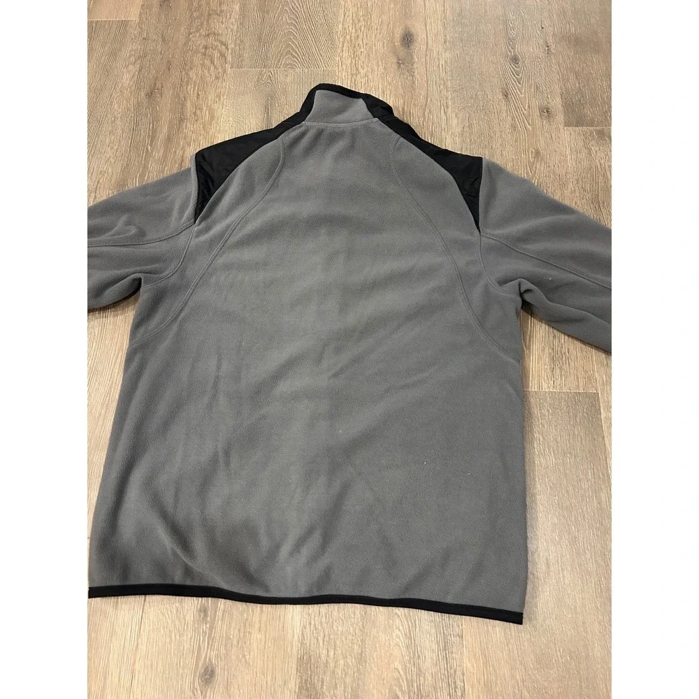 Nike Mens NikeFIT‎ Therma Full Zip Fleece Jacket Grey Black Sportswear Size M